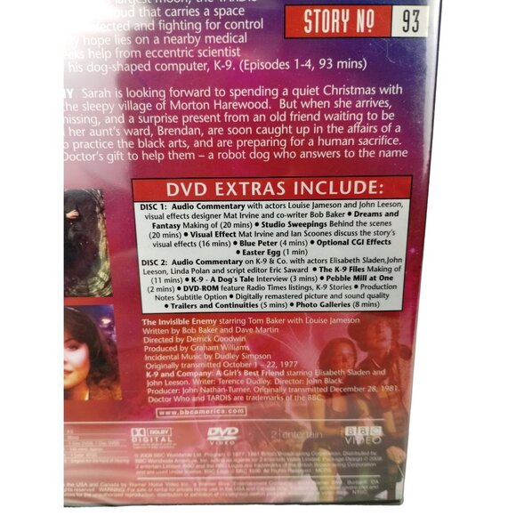 Doctor Who: The Invisible Enemy and K-9 And Company DVD Set - Picture 5 of 5